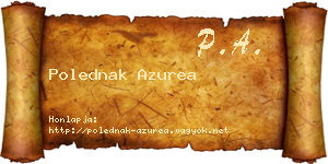 Polednak Azurea névjegykártya